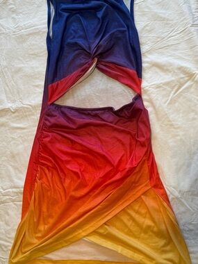 Sunset Ombre Mini Dress - Multicolor